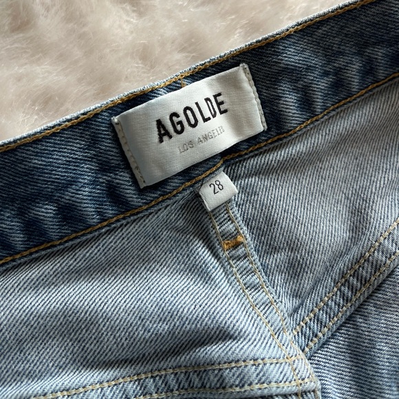 AGOLDE Riley High-Rise Straight Crop in Endeavor 28 - Picture 14 of 16